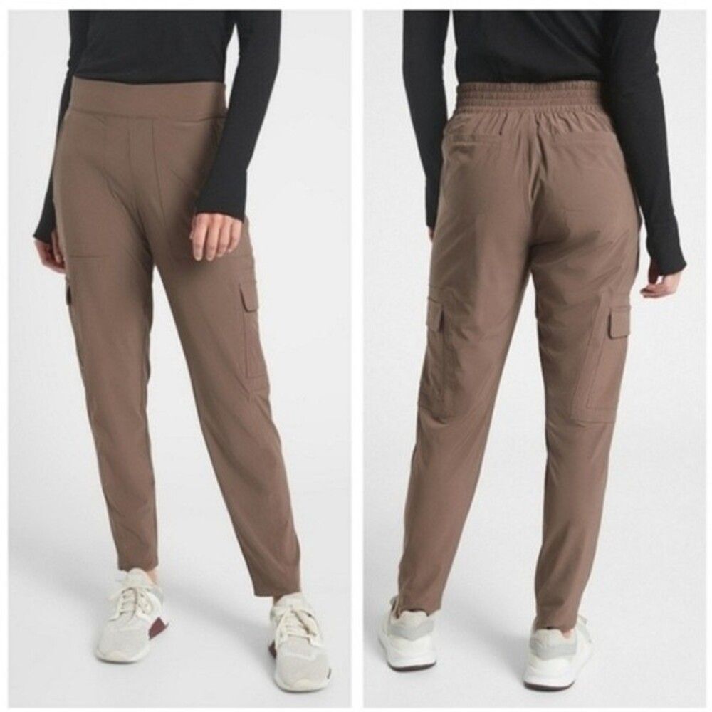 Athleta Chelsea Utility Jogger in Mineral Brown Size 6